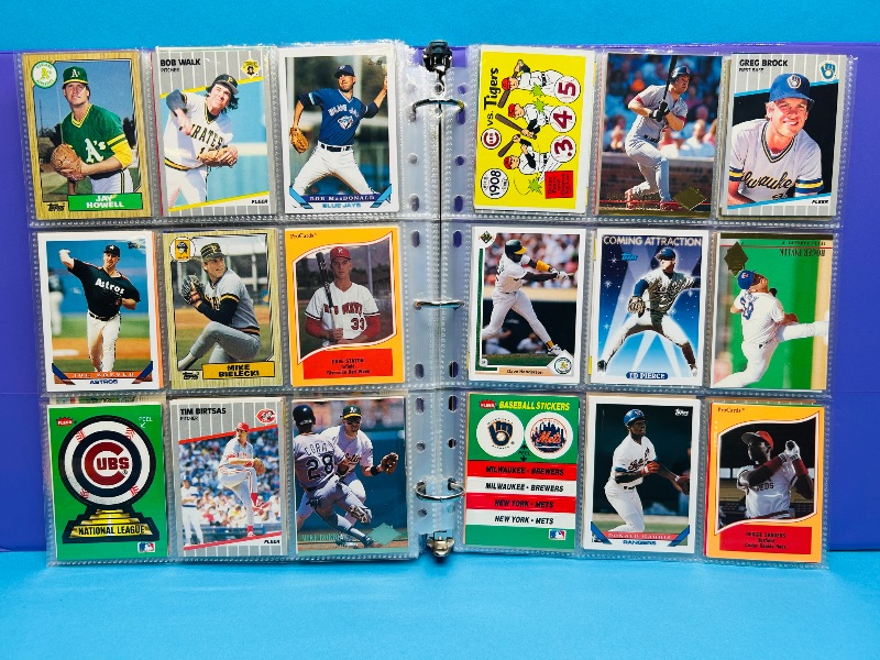 Photo 1 of 195664… final sale no return/ refund-270 mixed baseball cards in binder 