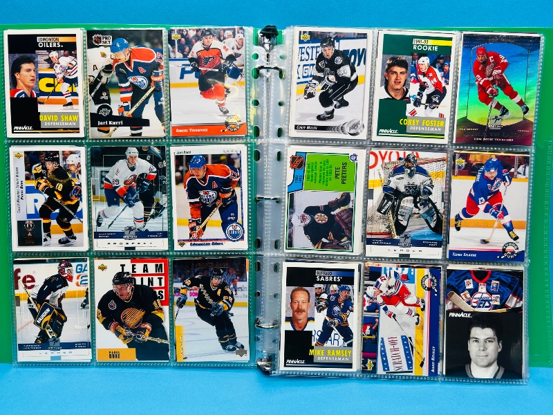 Photo 1 of 195665… final sale no return/ refund-270 mixed hockey cards in binder