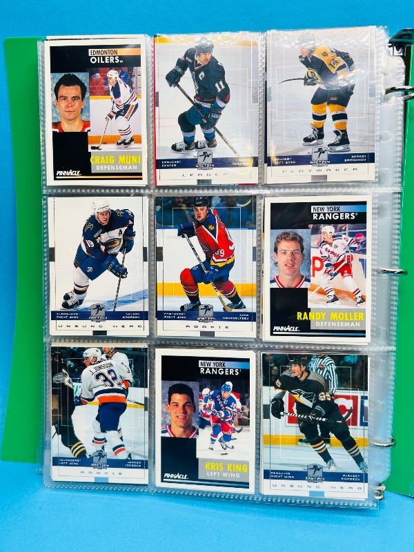 Photo 1 of 195665… final sale no return/ refund-270 mixed hockey cards in binder