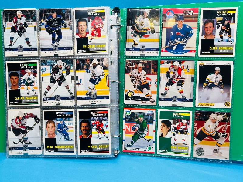 Photo 1 of 195665… final sale no return/ refund-270 mixed hockey cards in binder