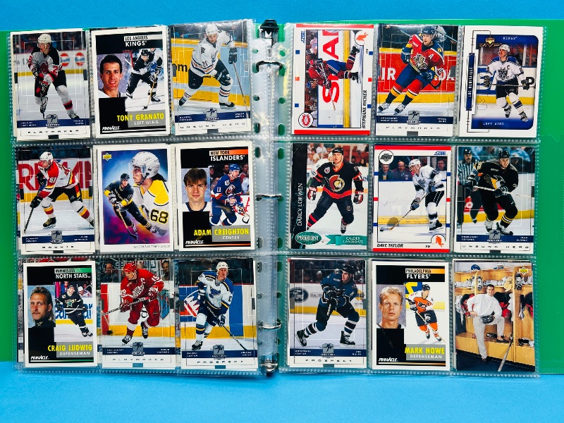 Photo 1 of 195665… final sale no return/ refund-270 mixed hockey cards in binder