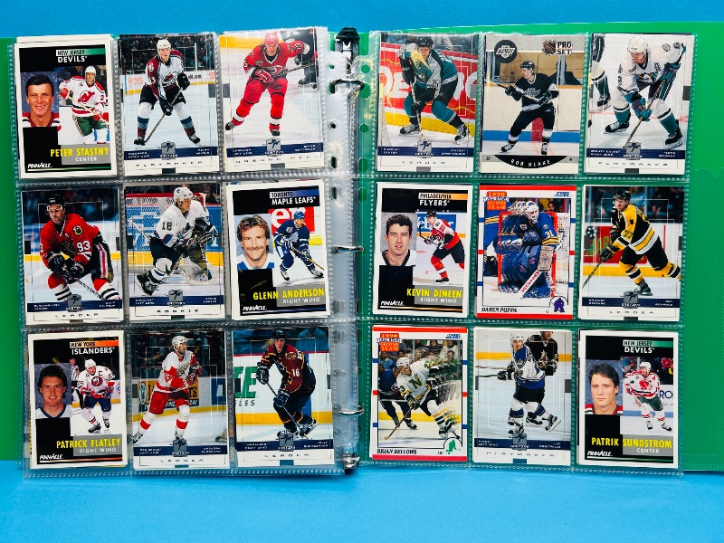 Photo 1 of 195665… final sale no return/ refund-270 mixed hockey cards in binder