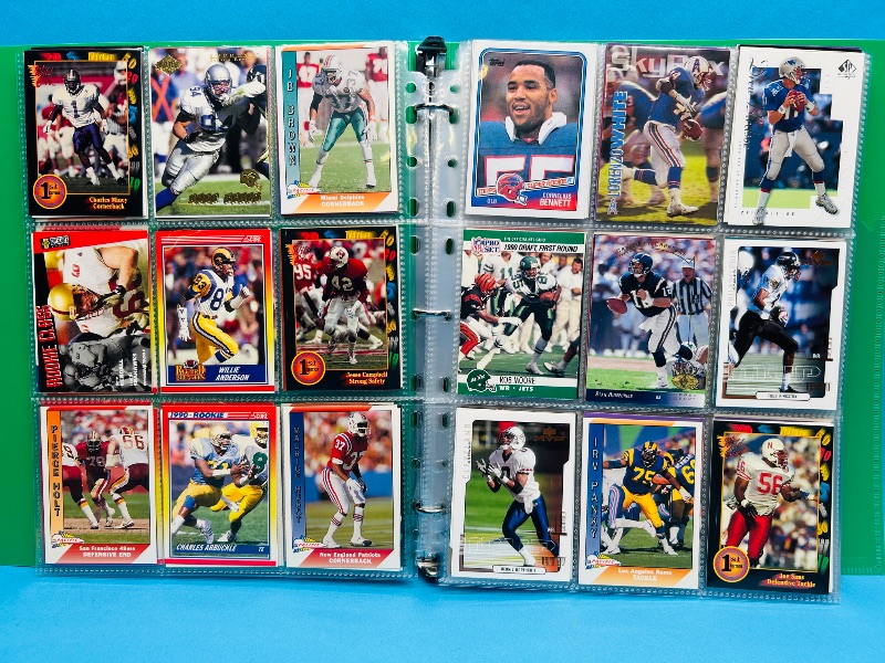 Photo 1 of 195666… final sale no return/ refund-270 mixed football cards in binder 