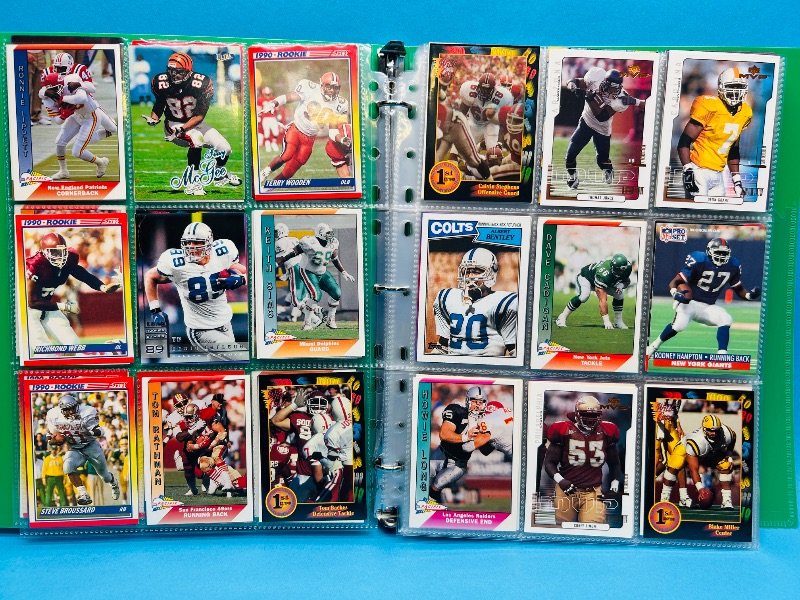 Photo 1 of 195666… final sale no return/ refund-270 mixed football cards in binder 