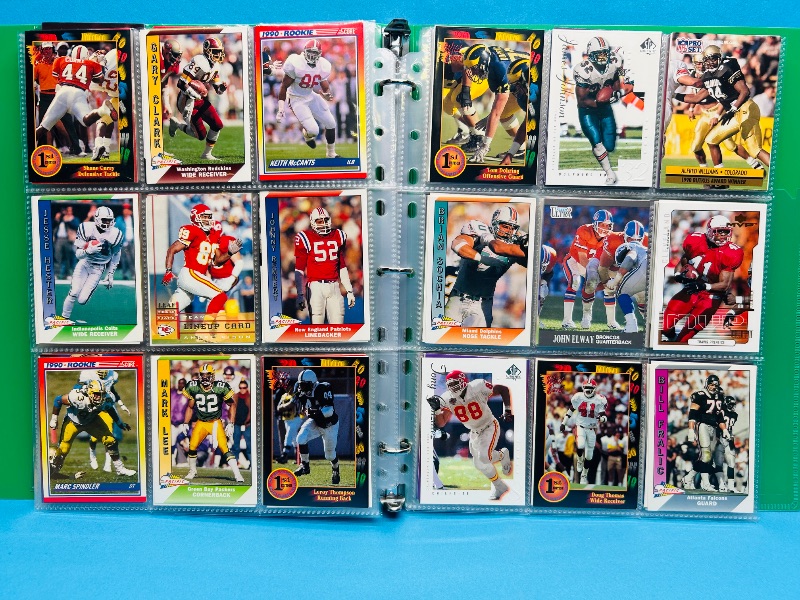 Photo 1 of 195666… final sale no return/ refund-270 mixed football cards in binder 