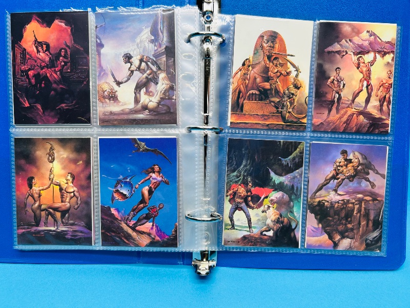 Photo 1 of 195667… final sale no return/ refund-80 Boris Vallejo art cards in binder