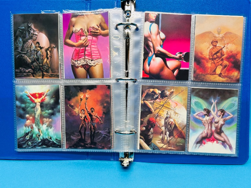 Photo 1 of 195667… final sale no return/ refund-80 Boris Vallejo art cards in binder