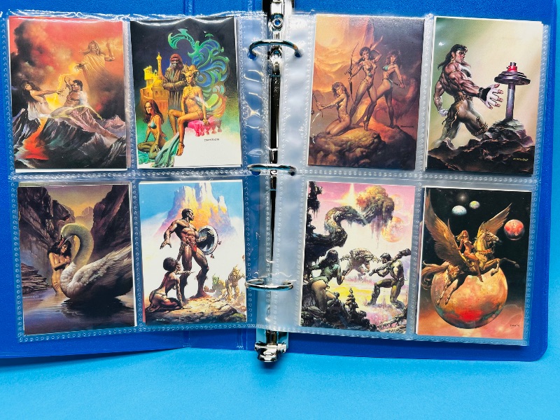 Photo 1 of 195667… final sale no return/ refund-80 Boris Vallejo art cards in binder