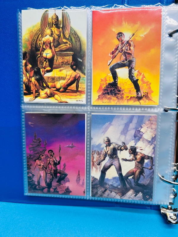 Photo 1 of 195667… final sale no return/ refund-80 Boris Vallejo art cards in binder