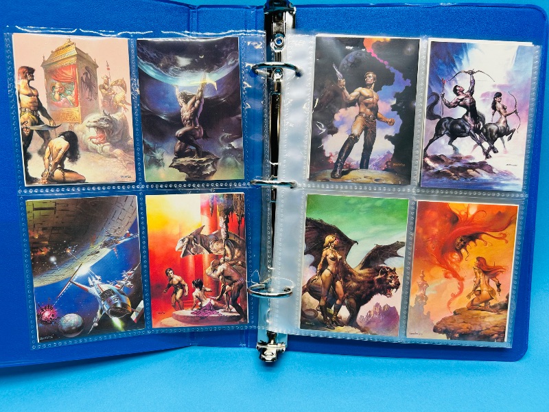 Photo 1 of 195667… final sale no return/ refund-80 Boris Vallejo art cards in binder