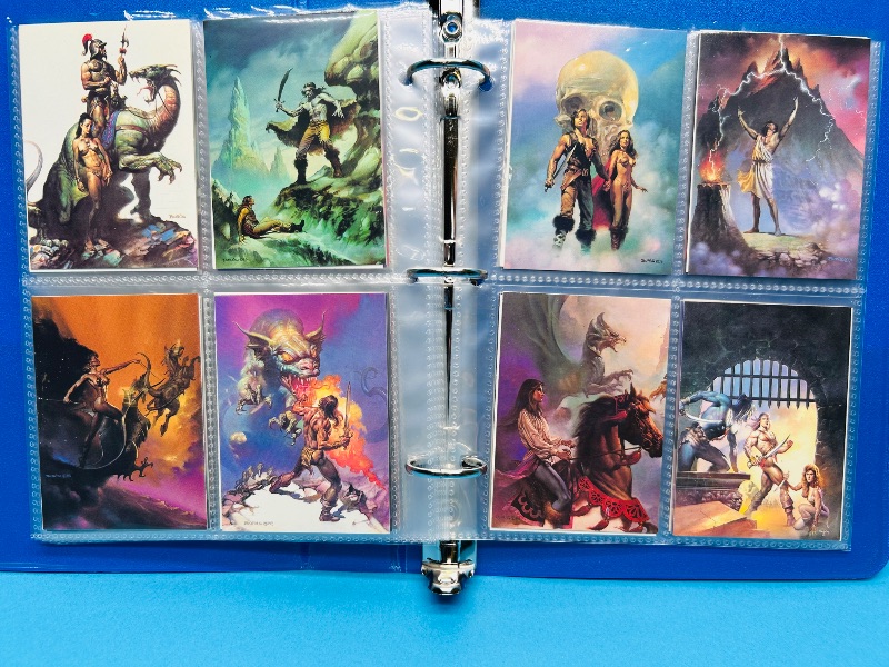 Photo 1 of 195667… final sale no return/ refund-80 Boris Vallejo art cards in binder