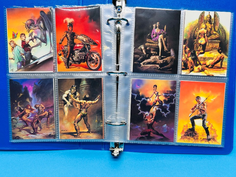 Photo 1 of 195667… final sale no return/ refund-80 Boris Vallejo art cards in binder