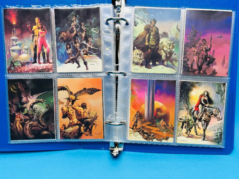 Photo 1 of 195667… final sale no return/ refund-80 Boris Vallejo art cards in binder