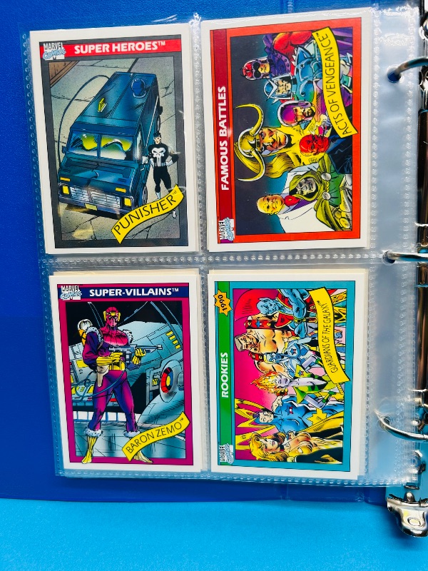 Photo 1 of 195668… final sale no return/ refund-64 mixed Marvel cards in binder 