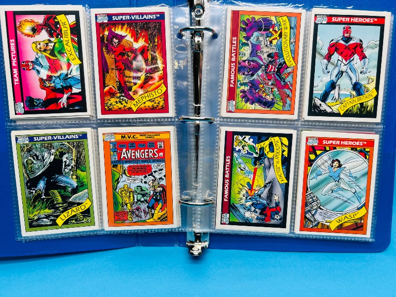 Photo 1 of 195668… final sale no return/ refund-64 mixed Marvel cards in binder 