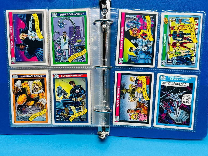 Photo 1 of 195668… final sale no return/ refund-64 mixed Marvel cards in binder 