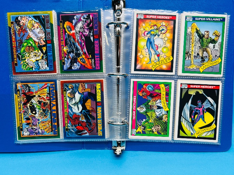 Photo 1 of 195668… final sale no return/ refund-64 mixed Marvel cards in binder 