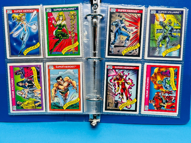 Photo 1 of 195668… final sale no return/ refund-64 mixed Marvel cards in binder 