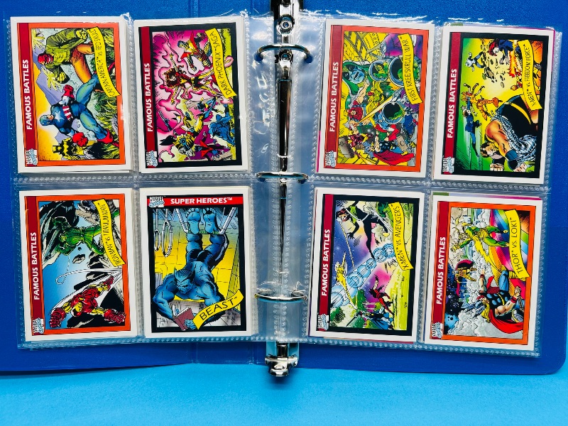 Photo 1 of 195668… final sale no return/ refund-64 mixed Marvel cards in binder 