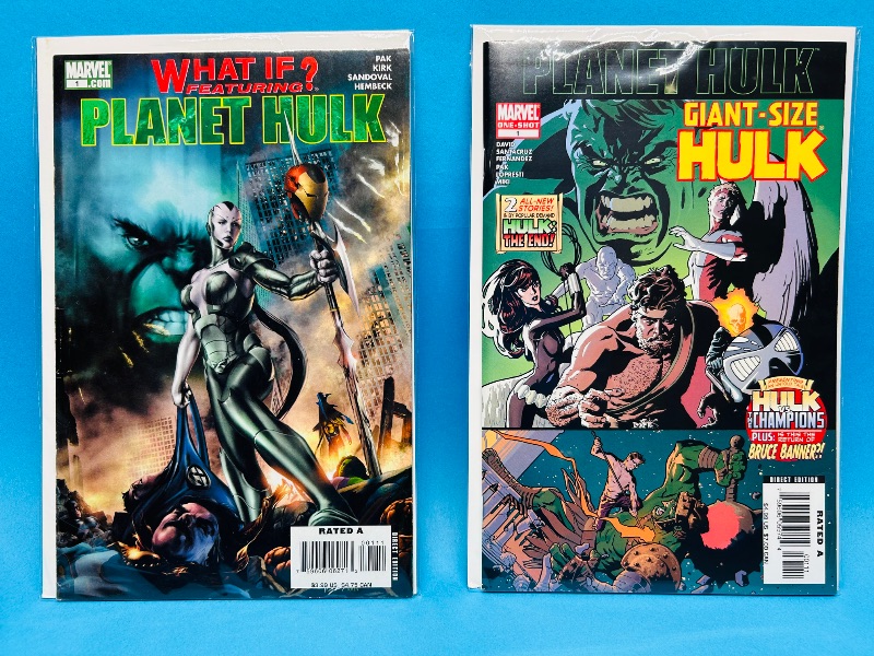 Photo 1 of 195673…2 Planet Hulk comics in plastic sleeves
