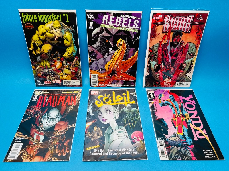 Photo 1 of 195674…6 comics all #1’s in plastic sleeves