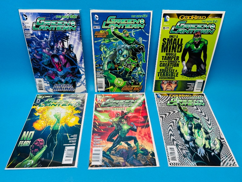 Photo 1 of 195676…6 Green Lantern comics in plastic sleeves 