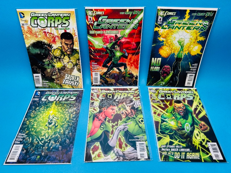 Photo 1 of 195677…6 green lantern comics in plastic sleeves