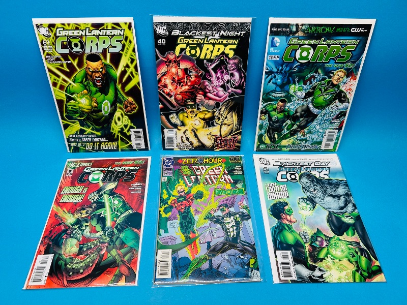 Photo 1 of 195678…6 green lantern comics in plastic sleeves 