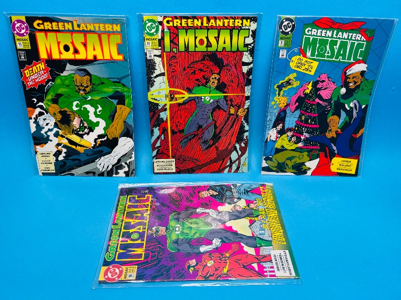 Photo 1 of 195679…4 green lantern mosaic comics in plastic sleeves 