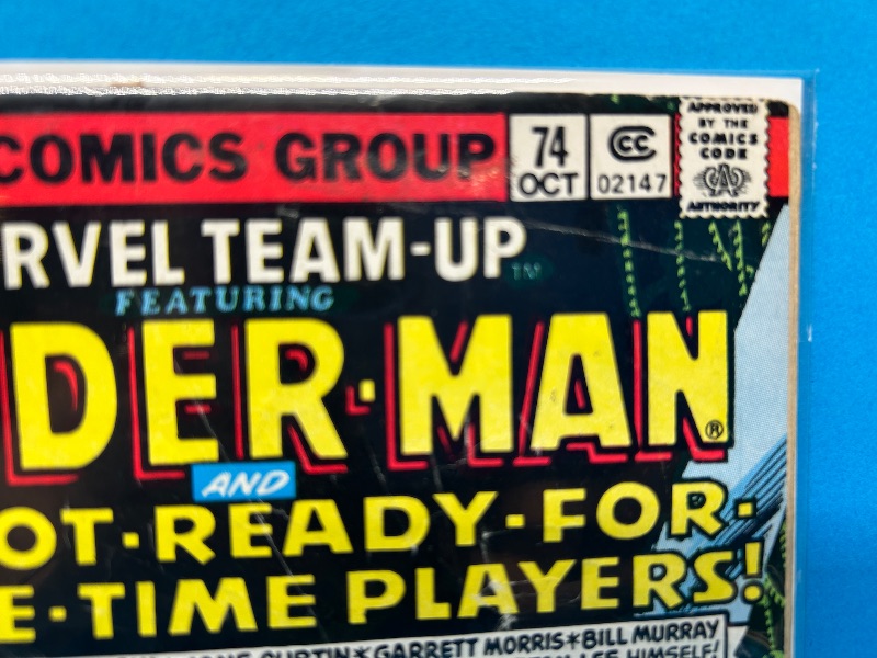 Photo 1 of 195681…damaged vintage Spider-Man comics with rips, bends, etc.