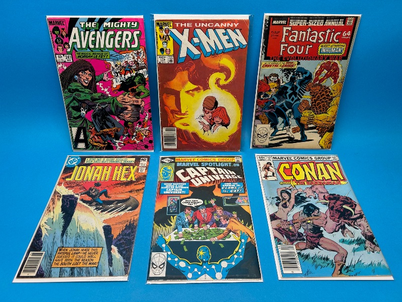 Photo 1 of 195683…6 vintage comics in plastic sleeves 