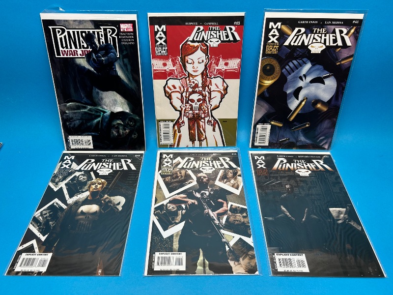 Photo 1 of 195684…EXPLICIT content-Punisher comics in plastic sleeves -adults only