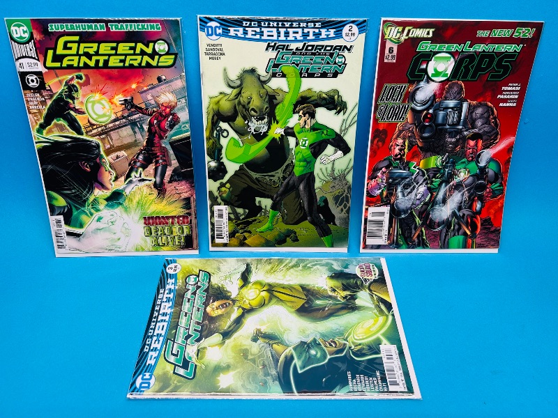 Photo 1 of 195687…4 green lantern comics in plastic sleeves