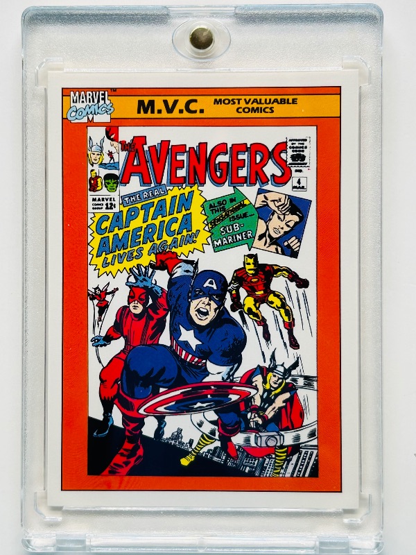 Photo 1 of 195698… vintage Marvel card 136 in hard plastic case
