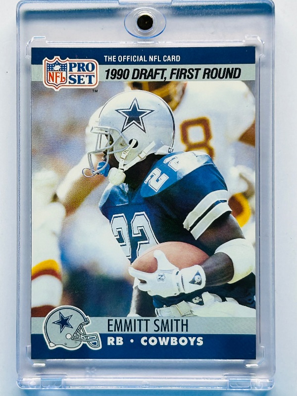 Photo 1 of 195719…Rookie Emmitt smith card 685 in hard plastic case