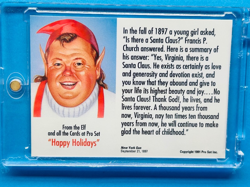 Photo 1 of 195730…Happy Holidays Pro Set card in hard plastic case