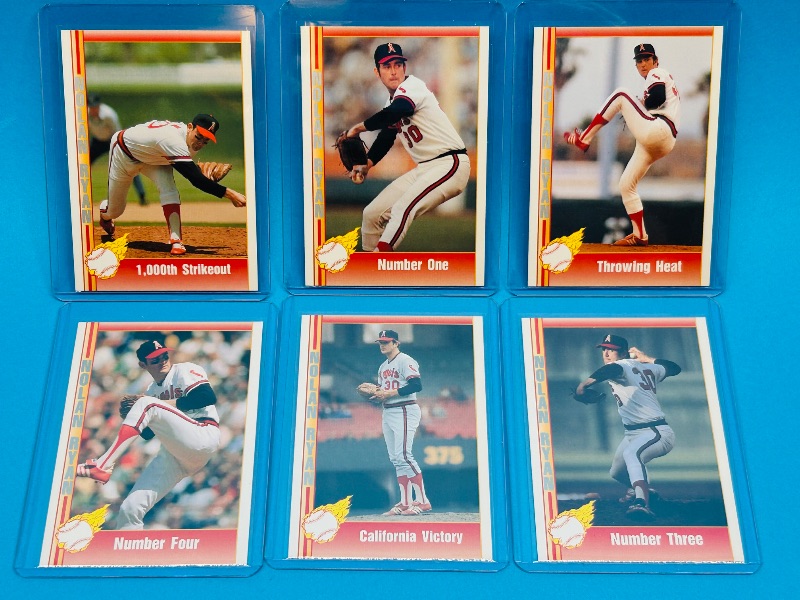 Photo 1 of 195739…6 Nolan Ryan cards in hard plastic sleeves