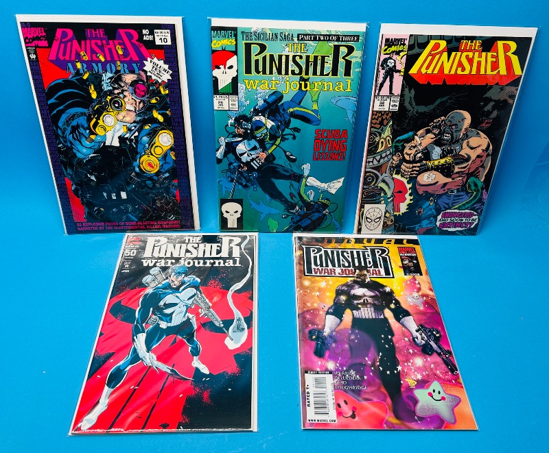Photo 1 of 195744…5 punisher comics in plastic sleeves 