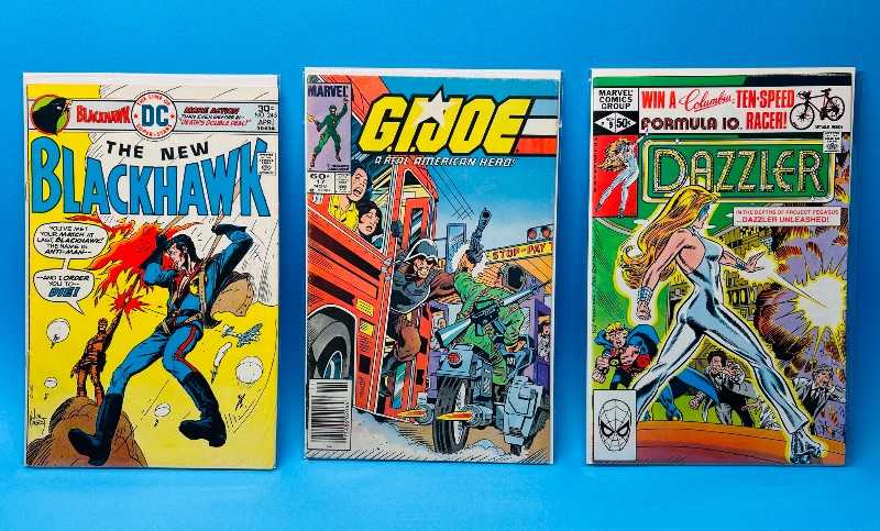 Photo 1 of 195746…3 vintage  comics in plastic sleeves 