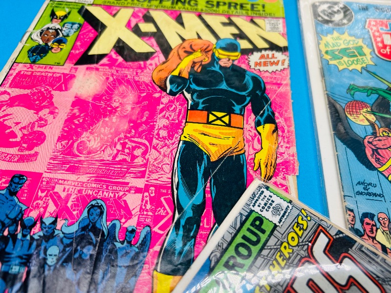 Photo 1 of 195748…10 damaged vintage comics with folds, bends, stains, etc.