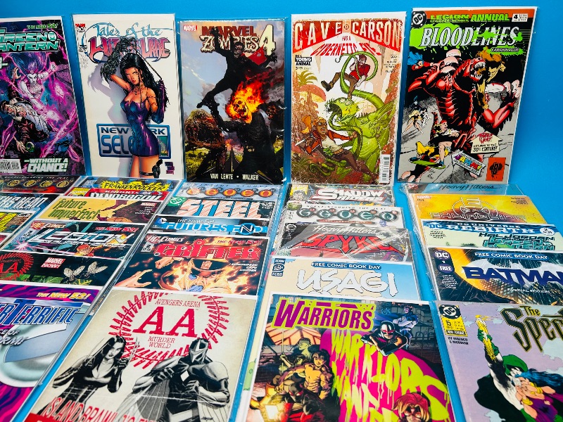 Photo 1 of 185749…final sale no return/refund- 30 misc. comics in plastic sleeves 