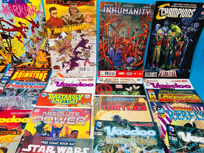 Photo 1 of 195750… final sale no return/refund- 40 misc. unsleeved comics