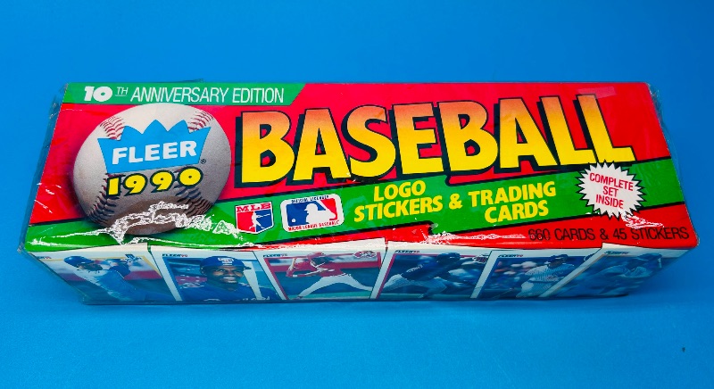 Photo 1 of 195755…final sale- SEALED 1990 Fleer baseball card set 10th anniversary edition NO Return/Refund 