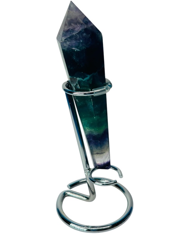 Photo 1 of 195779…6” fluorite septre with stand