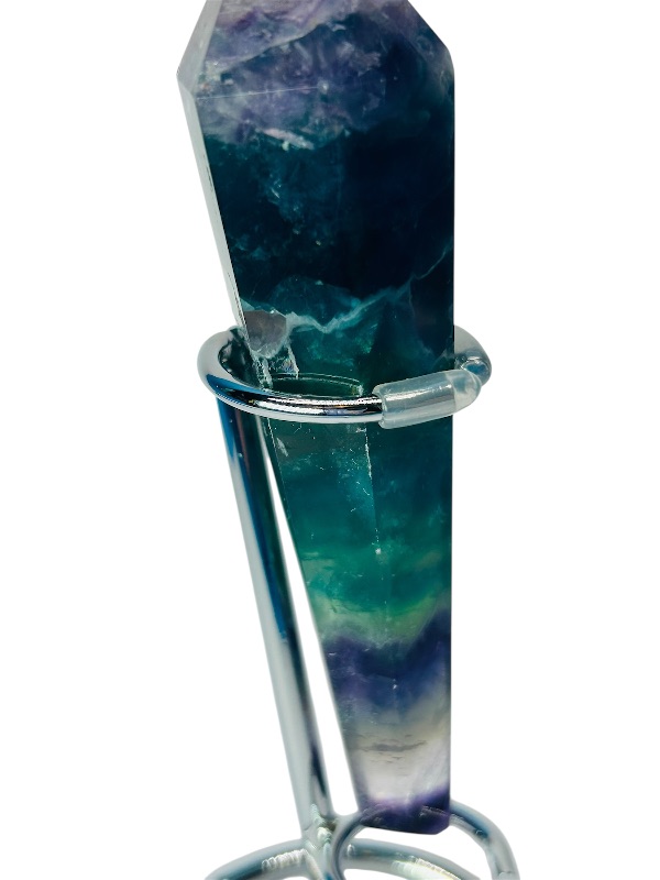 Photo 1 of 195779…6” fluorite septre with stand