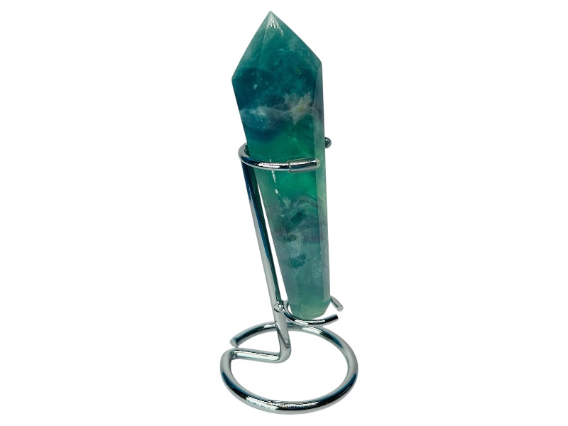 Photo 1 of 195780… 6” fluorite septre with stand