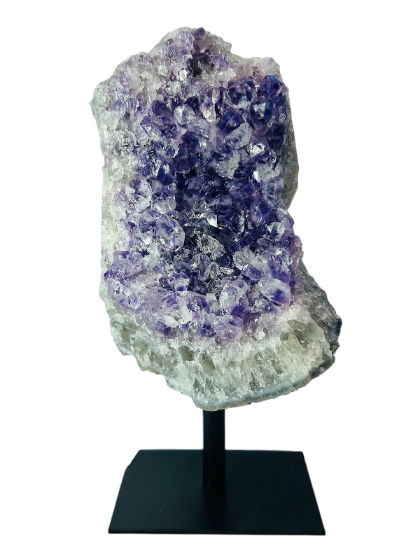 Photo 1 of 195782…7” amethyst rock on display stand-height includes stand