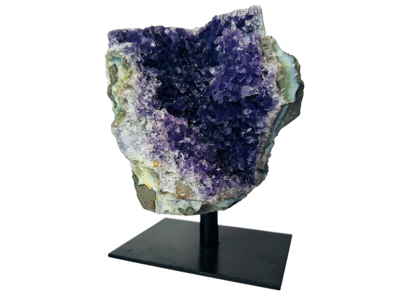 Photo 1 of 195787…4” amethyst rock on display stand-height includes stand