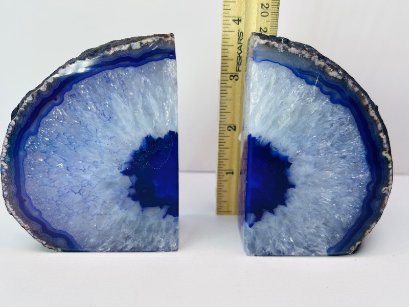 Photo 1 of 195789…4” tall agate base bookends