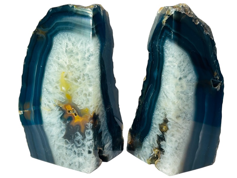 Photo 1 of 195790…5” tall agate base bookends